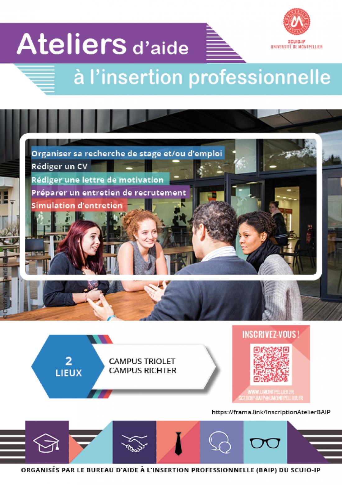 Ateliers d’aide à l’insertion professionnelle