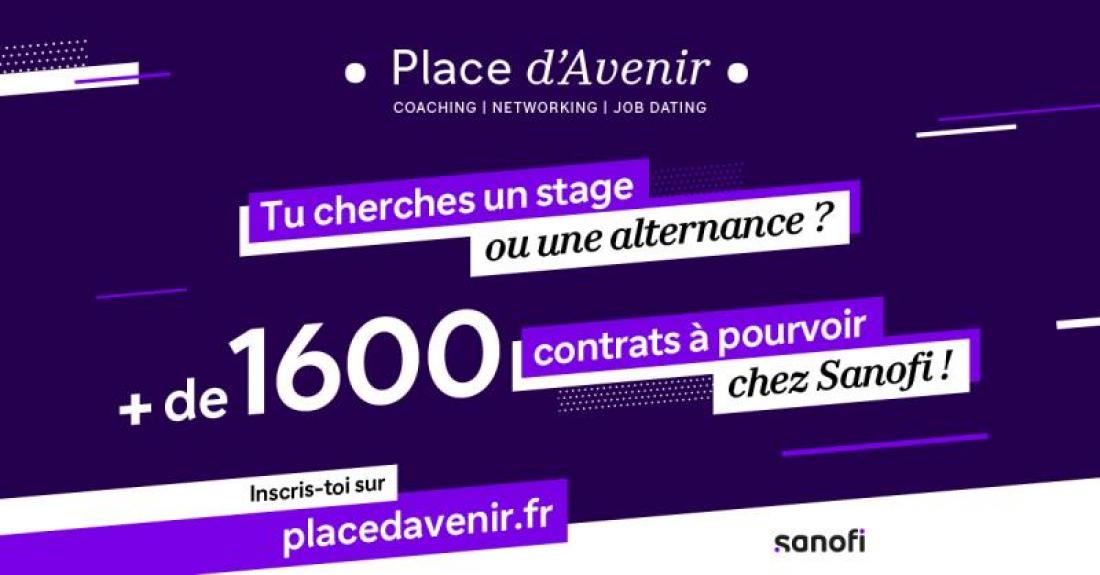 Place d’Avenir : 1 600 opportunités d’alternance et de stage chez Sanofi