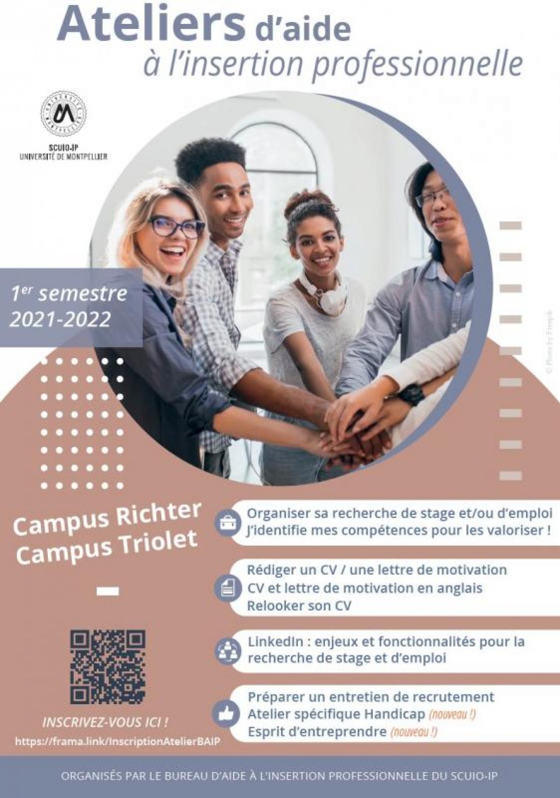 Ateliers d’aide à l’insertion professionnelle