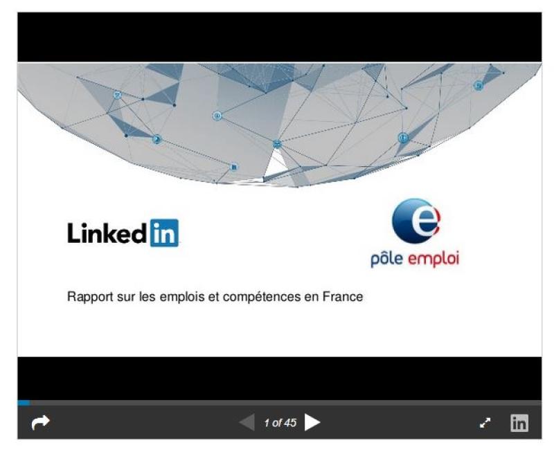 rapport Pole Emploi Linkedin
